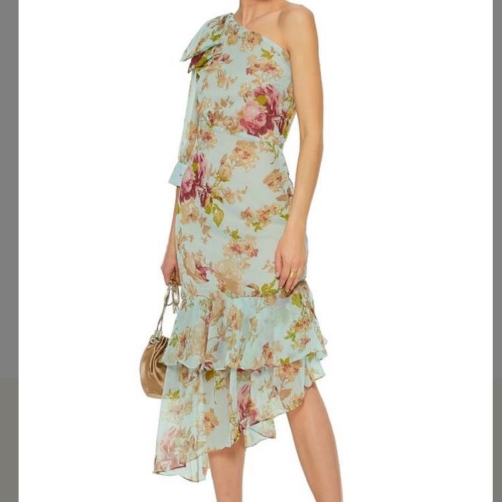 Walter Baker Sophia One Shoulder Floral Dr…